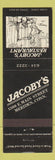 Matchbook Cover - Jacoby's Restaurant Meriden CT