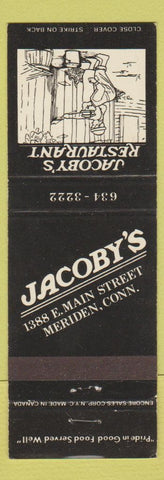 Matchbook Cover - Jacoby's Restaurant Meriden CT