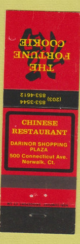 Matchbook Cover - The Fortune Cookie Chinese Restaurant Norwalk CT