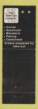 Matchbook Cover - The Fortune Cookie Chinese Restaurant Norwalk CT