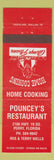 Matchbook Cover - Pouncey's Restaurant Perry FL RED