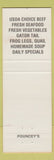 Matchbook Cover - Pouncey's Restaurant Perry FL RED
