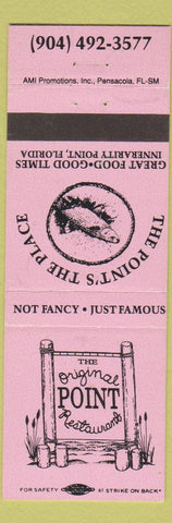 Matchbook Cover - Original Point Restaurant Innerarity Point FL