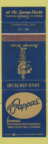 Matchbook Cover - Louis Cappas' Restaurant Tarpon Springs FL