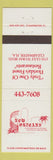 Matchbook Cover - New Orleans Seafood Steaks Clearwater FL