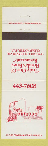 Matchbook Cover - New Orleans Seafood Steaks Clearwater FL