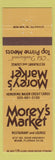 Matchbook Cover - Morey's Market Restaurant Miami FL