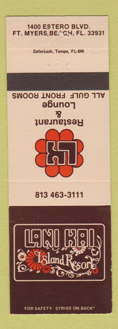 Matchbook Cover - Lani Kai Island Resort Fort Myers Beach FL