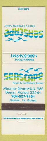 Matchbook Cover - Seascape Resort Destin FL Miramar Beach