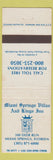 Matchbook Cover - Miami Springs Villas Kings Inn FL