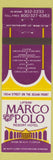 Matchbook Cover - Lifters' Marco Polo Resort Hotel Miami Beach FL