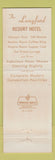 Matchbook Cover - Langford Resort Hotel Winter Park FL