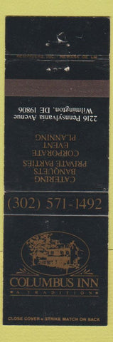 Matchbook Cover - Columbus Inn Wilmington DE WEAR