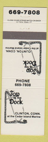Matchbook Cover - Top of the Dock Clinton CT