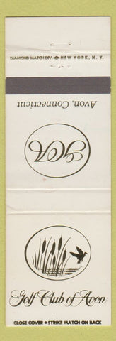 Matchbook Cover - Golf Club of Avon CT