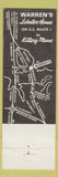 Matchbook Cover - Warren's Lobster House Kittery ME