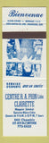 Matchbook Cover - Centre A Pion Clairette St Hyacinthe QC