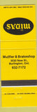 Matchbook Cover - Midas Mufflers Brakes Burlington ON