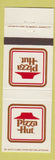 Matchbook Cover - Pizza Hut Restaurants