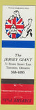 Matchbook Cover - The Jersey Giant Pub Empire Pubs Toronto ON lion