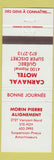 Matchbook Cover - Morgin Pierre Alignment Ste Foy QC Carnaval Motel