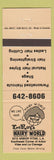 Matchbook Cover - LeRoy's Hairy World Los Angeles CA