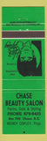 Matchbook Cover - Chase Beauty Salon BC GREEN