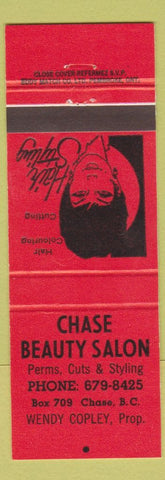 Matchbook Cover - Chase Beauty Salon BC RED