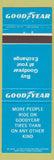 Matchbook Cover - Goodyear Tires