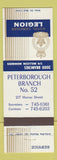 Matchbook Cover - Royal Canadian Legion Peterborough ON