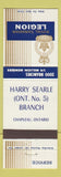 Matchbook Cover - Royal Canadian Legion Harry Searle Branch Chapleau ON