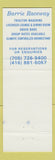 Matchbook Cover - Barrie Raceway Horse Racing Barrie ON