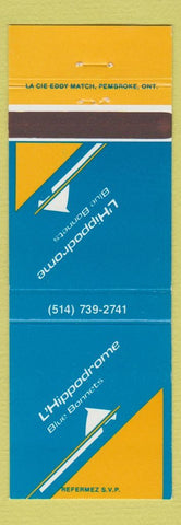 Matchbook Cover - L Hippodrome Blue Bonnets Canada