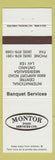 Matchbook Cover - Montor Food Services Mississauga ON