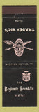 Matchbook Cover - Trader Vic's Benjamin Franklin Hotel Seattle WA Tiki WEAR
