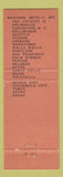 Matchbook Cover - Trader Vic's Benjamin Franklin Hotel Seattle WA Tiki WEAR