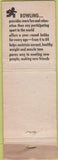 Matchbook Cover - Brunswick Bowling Beloit WI POOR