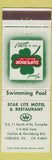 Matchbook Cover - Star Lite Motel Restaurant Carlisle PA