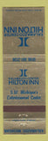 Matchbook Cover - Kalamazoo Hilton Inn MI