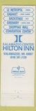 Matchbook Cover - Kalamazoo Hilton Inn MI