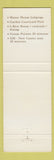 Matchbook Cover - The Parkcrest Harper Woods MI