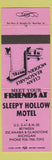 Matchbook Cover - Sleepy Hollow Motel Escanaba Gladstone MI