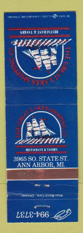 Matchbook Cover - Great Lakes Shipping Company Ann Arbor MI WEAR