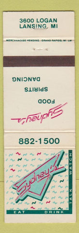 Matchbook Cover - Sydney's Restaurant Lansing MI