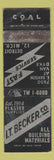Matchbook Cover - IT Becker Building Materials Detroit MI WORN