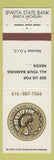 Matchbook Cover - Sparta State Bank Sparta MI