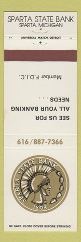 Matchbook Cover - Sparta State Bank Sparta MI
