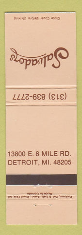 Matchbook Cover - Salvadors Detroit MI