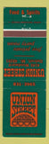 Matchbook Cover - Union Street Detroit MI restaurant