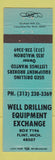 Matchbook Cover - Well Drilling Equipment Exchange Flint MI